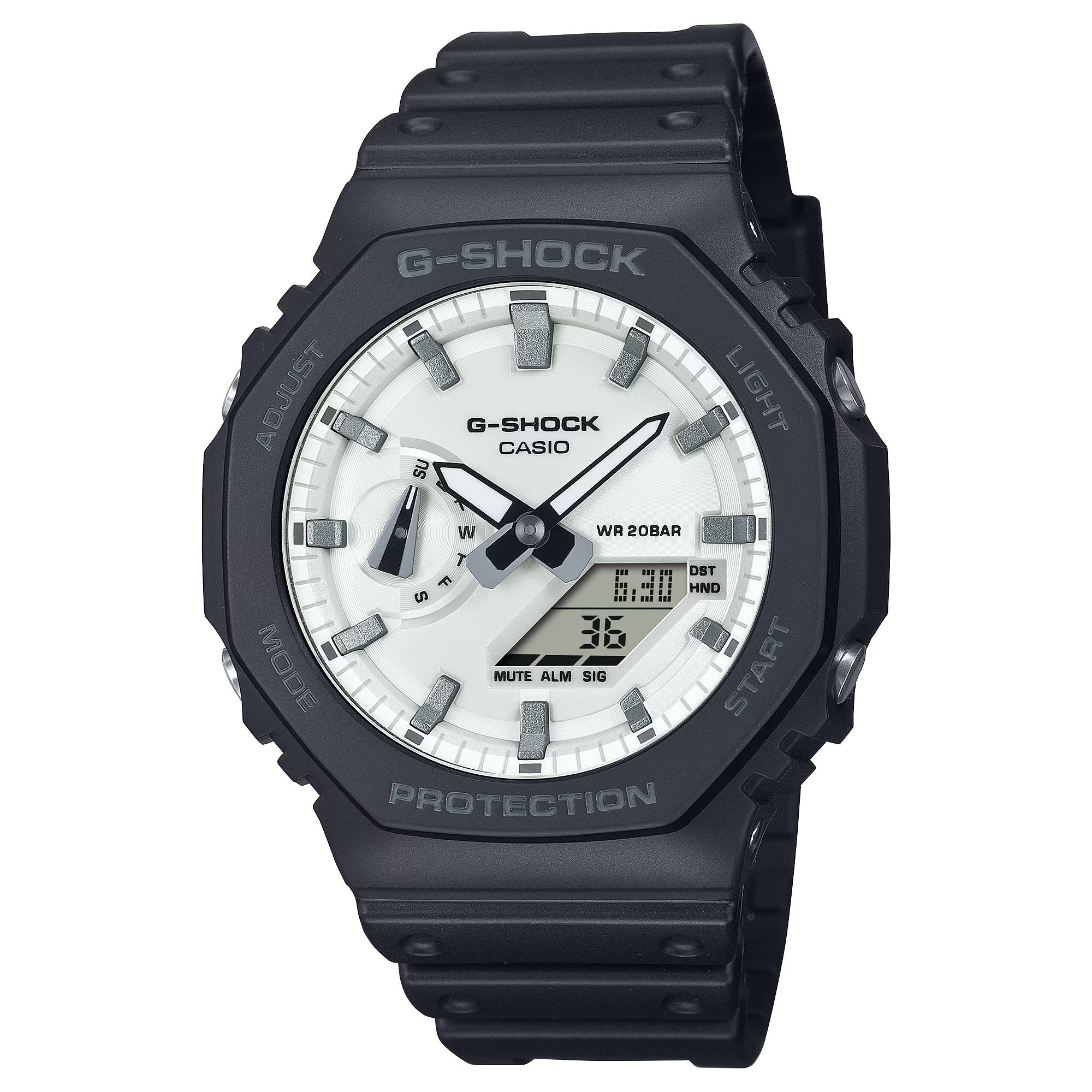 Orologio Uomo Casio G-SHOCK Nero Bianco GA-2100WD-1AER